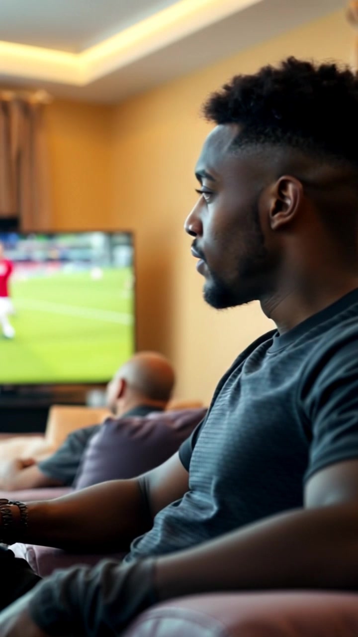 Semangat Rafi Menonton Manchester United