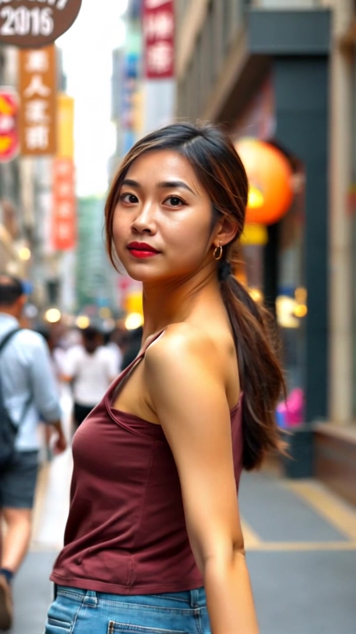 Model Kekinian Memikat Perhatian di Kerumunan Pria