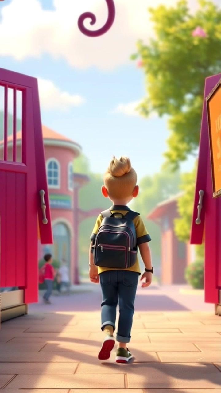 Kebingungan Seorang Anak di Hari Sekolah