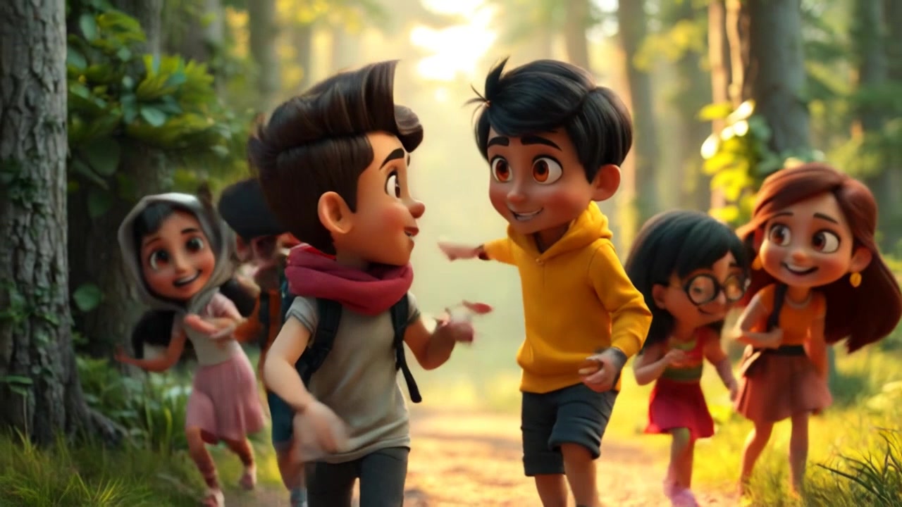 जंगल की मस्ती: दोस्ती और खाने का मज़ा!