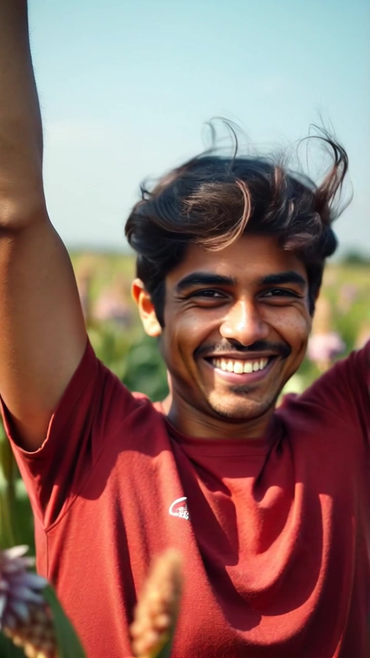 Pria Ganteng Panen Gandum di Ladang 2 Hektor