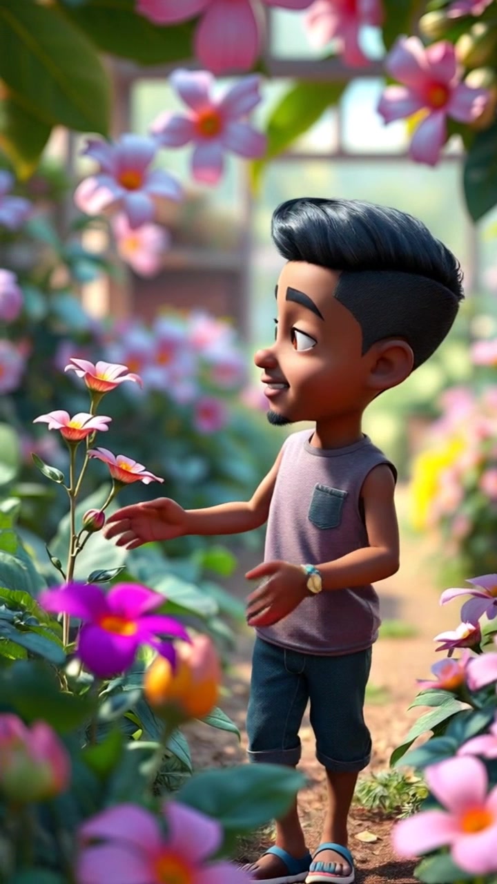 Kebaikan di Taman: Pertemuan Anak Kecil dan Anak Kucing