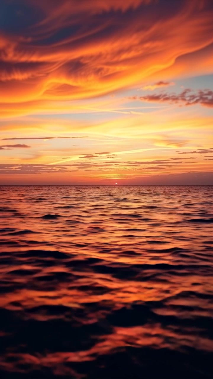 Keindahan Senja di Lautan