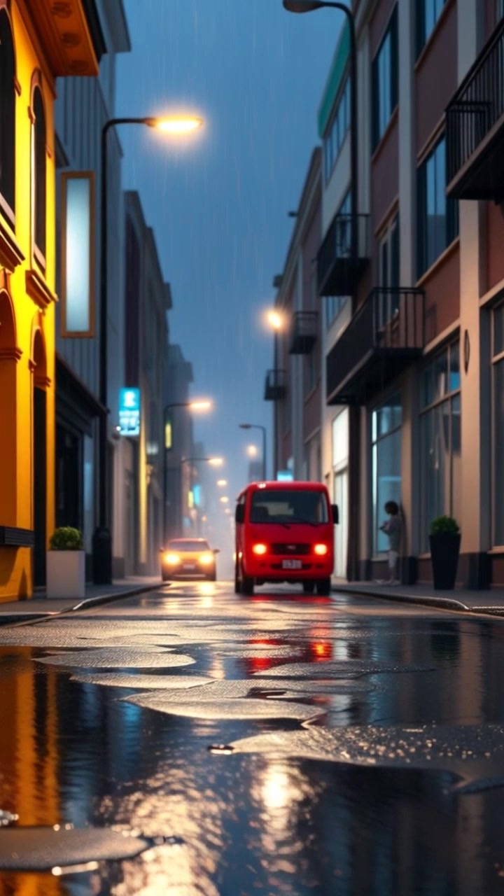 A Glimmer of Hope in the Rainy Alley