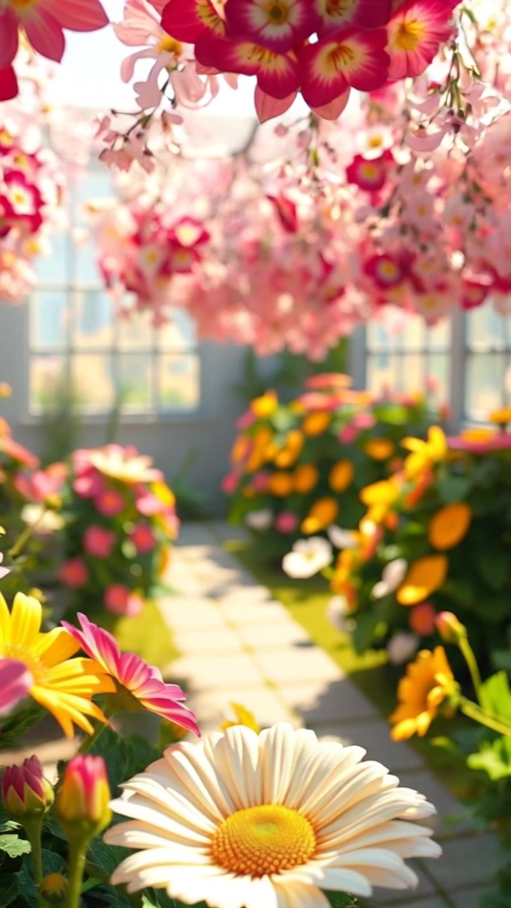 Joyful Moments in a Sunny Garden