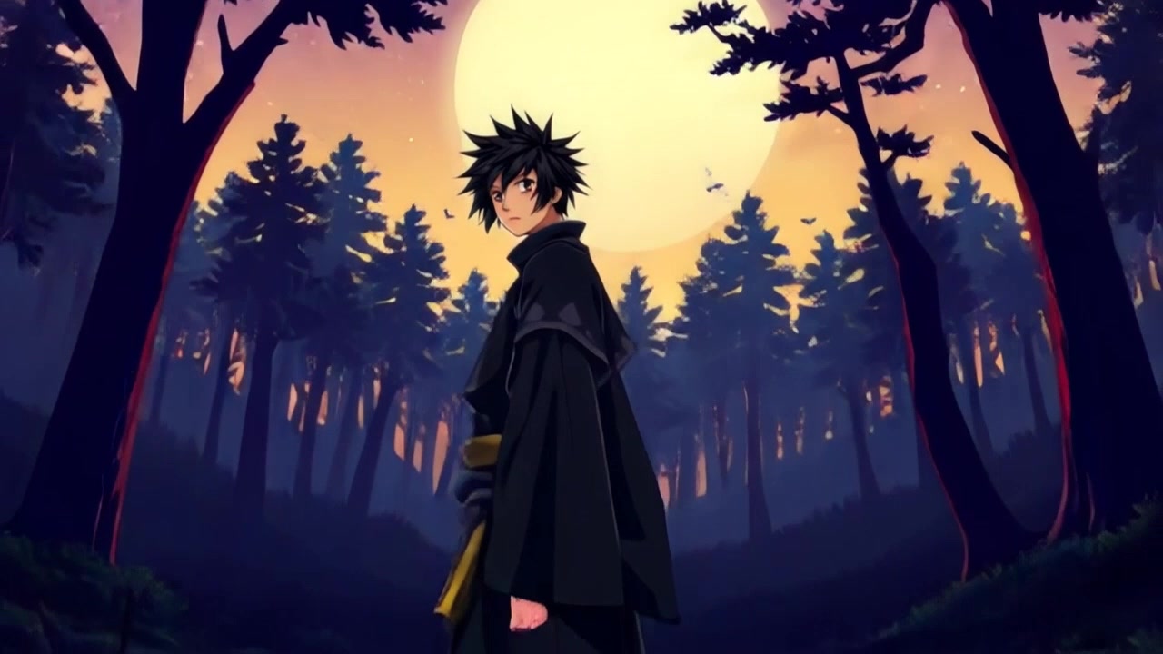 Lonely Hero Under the Moonlight
