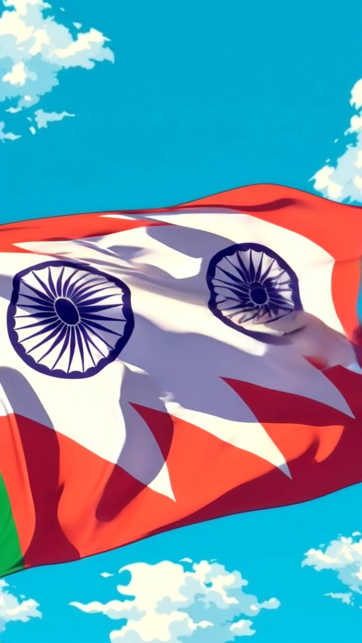 गणतंत्र दिवस की देशभक्ति: तिरंगा फहराते हुए