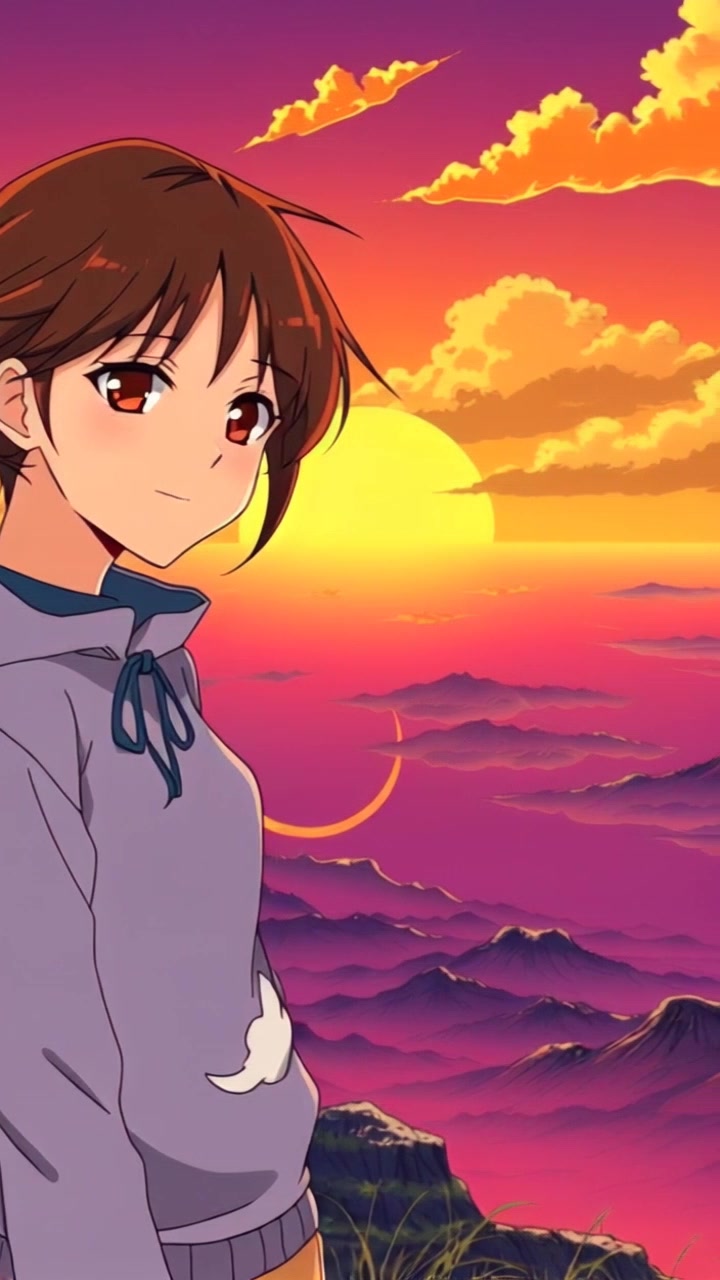 Scene: Standing on a hill, overlooking a vast, untouched landscape of early Earth, rich in diverse flora and dramatic geological formations. Style: Warm, golden light of dawn illuminating the horizon, creating an inviting atmosphere. Motion: Camera slowly pans across the landscape, capturing the expansive beauty of the early Earth setting as it gradually reveals distant mountains and flowing rivers.