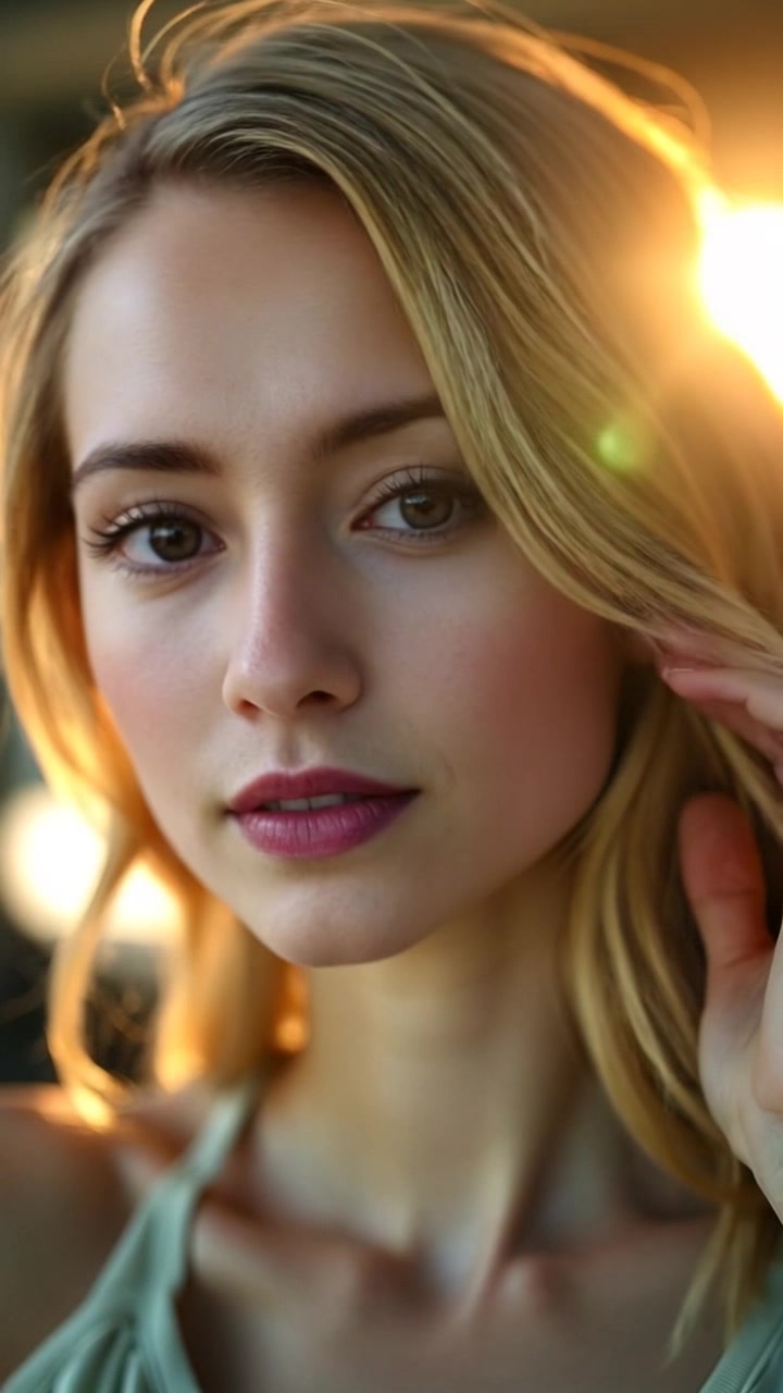 Serene Portrait Bathed in Natural Light