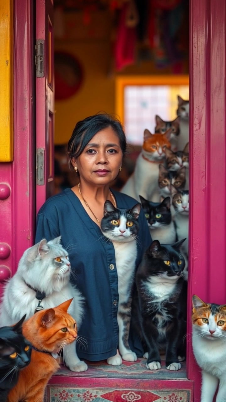 The Old Lady and the Stray Cat
