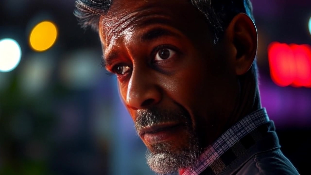 Subject: A person's contemplative face, as they listen thoughtfully amidst a crowded room. Scene: The setting is a bustling café with patrons engaged in conversations, the background slightly blurred. Style: Warm, natural lighting floods the space, creating an inviting atmosphere. Motion: The camera gently pushes in on the subject's face, allowing viewers to feel the weight of their thoughts, while ambient sounds of chatter and laughter fill the air.