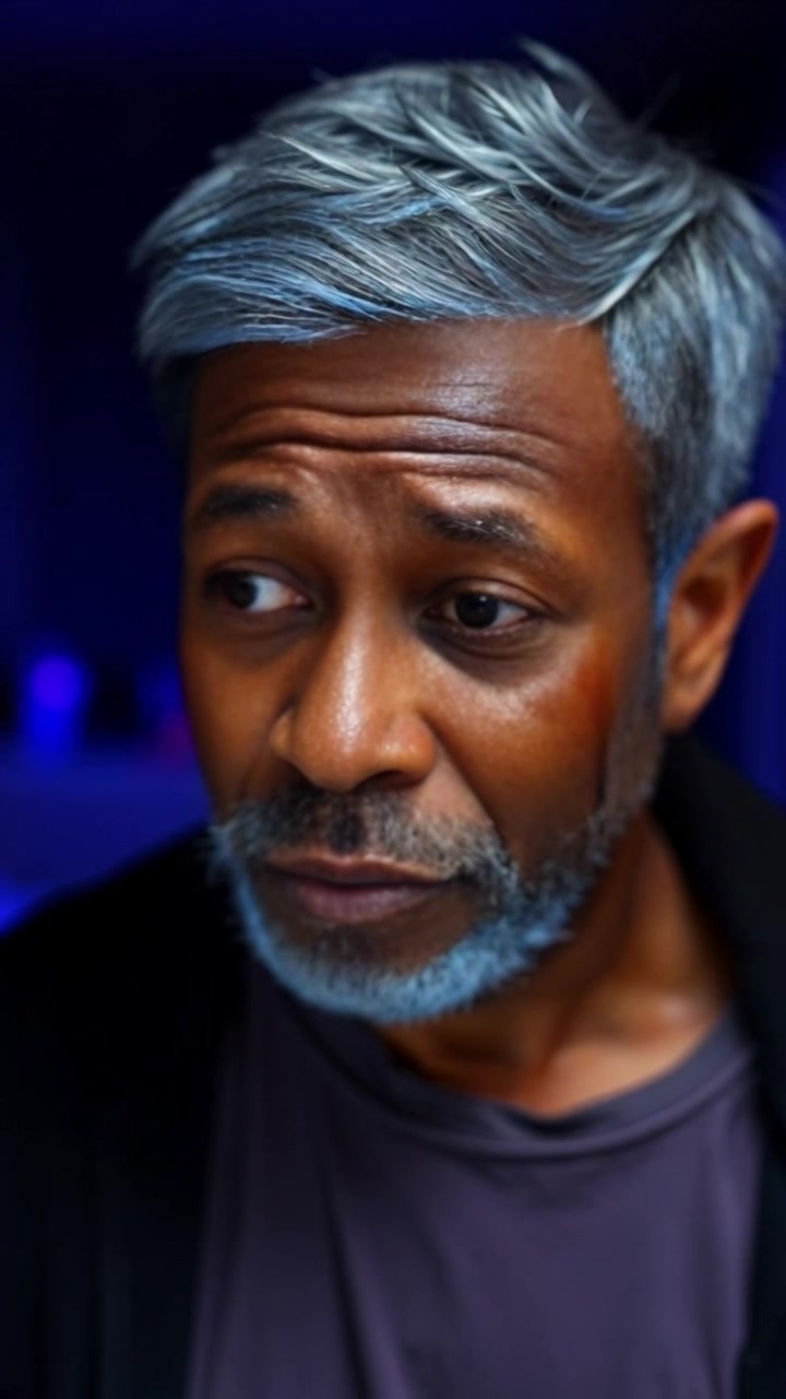 Subject: A person named Kwame, visibly unsatisfied, shaking his head in disbelief. Scene: An indoor setting, perhaps a living room or office, with neutral colors and cozy furnishings in the background. Style: Soft, ambient lighting that enhances the mood of disappointment. Motion: Camera starts with a close-up on Kwame's face, capturing the subtle frustration in his expression, then slowly pulls back to reveal the surrounding environment, emphasizing his isolation in the scene.