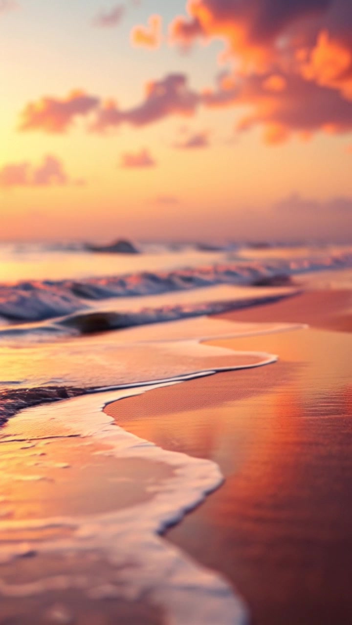Sunset Reflections by the Sea