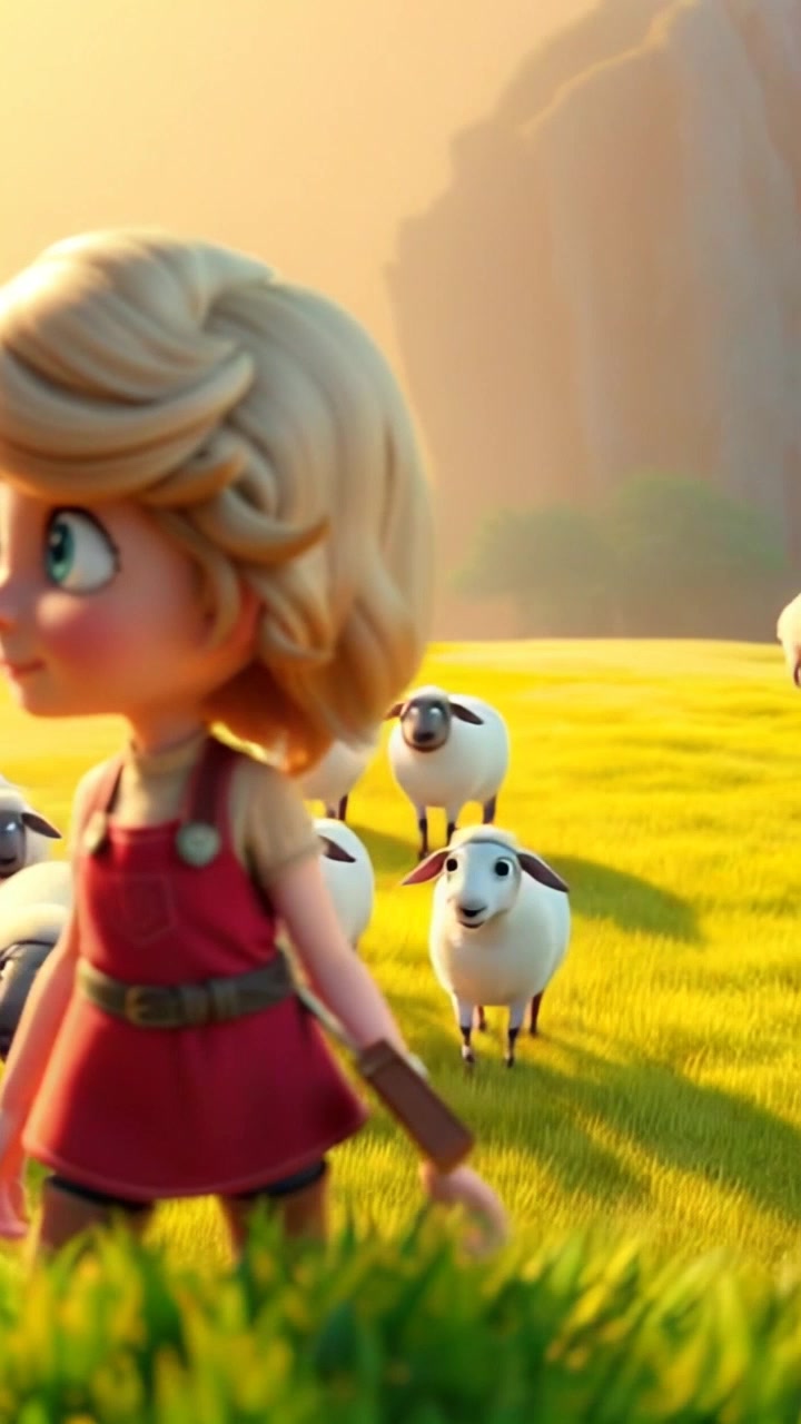 Elara's Peaceful Epiphany in the Flower Field