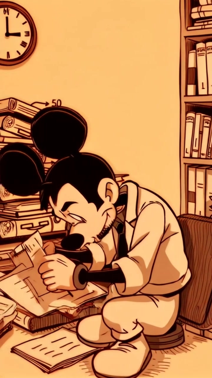 Subject: A young man sitting at a cluttered desk filled with books and papers. Subject movement: He leans back in his chair, exhaling deeply in frustration, then starts furiously flipping through a stack of papers. Scene: A messy study room with warm ambient lighting, shadows dancing across the walls from a nearby lamp. Motion: The camera slowly zooms in on the young man’s expression, then cuts to a close-up of the scattered papers as he struggles to organize them.