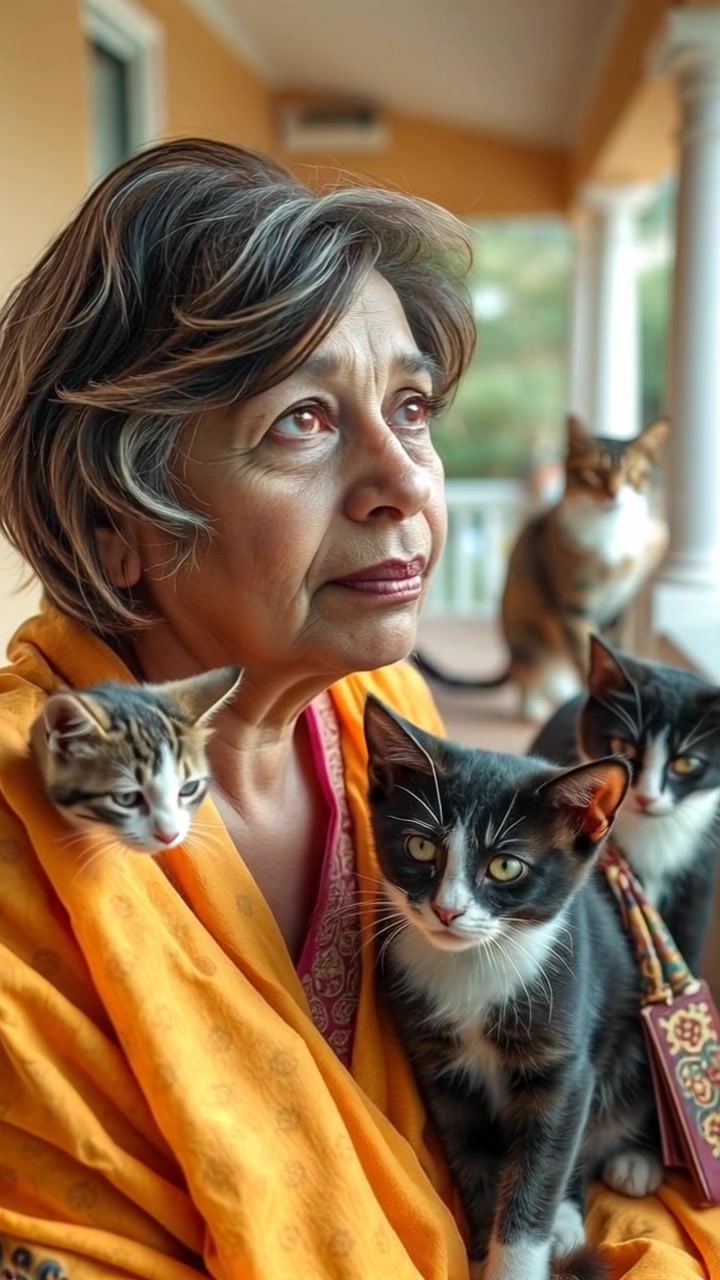 The Stray Cat and the Kind Old Lady