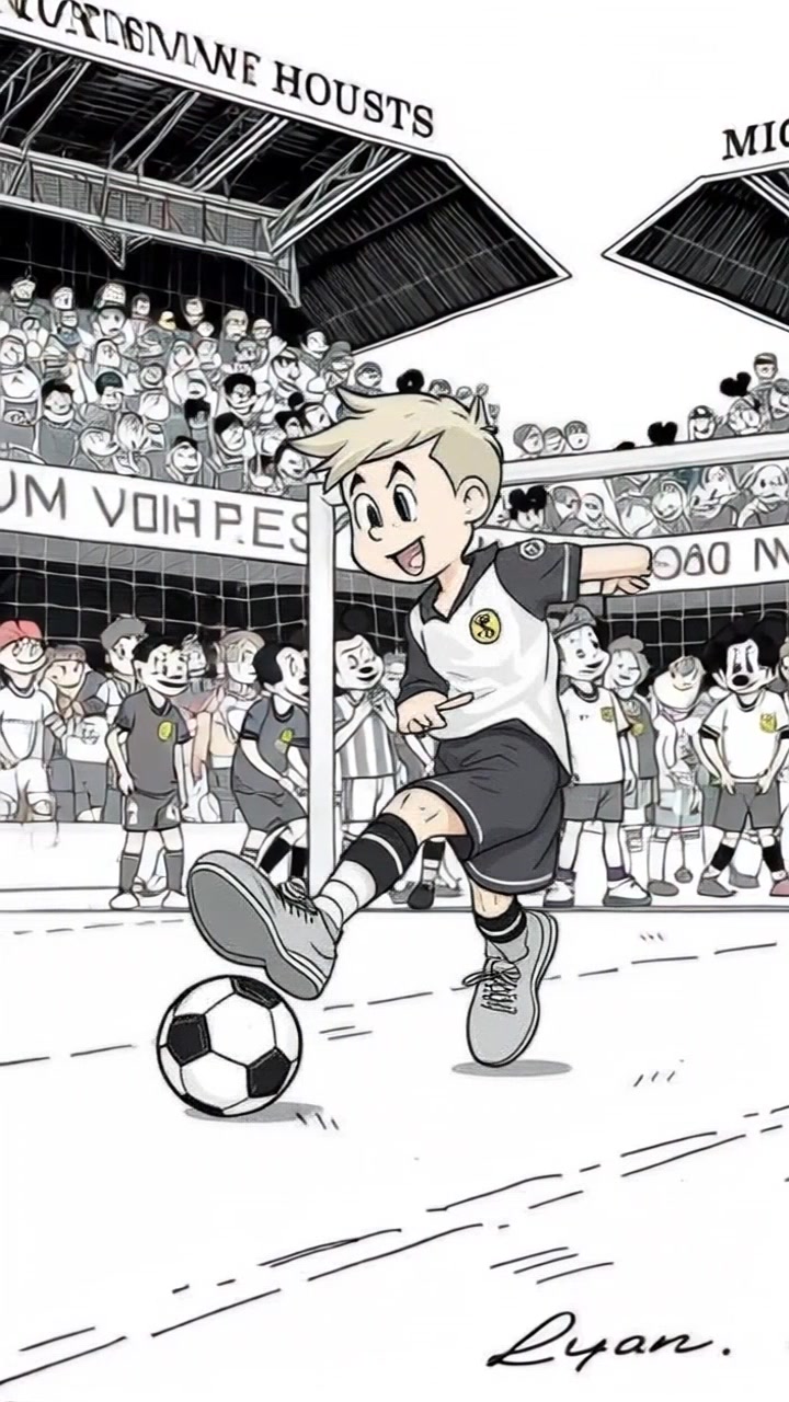 Mickey's Triumph: A Last-Minute Goal
