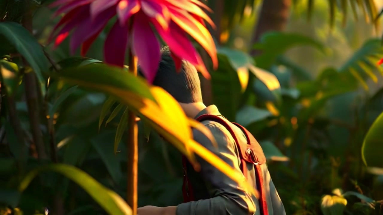 The Adventures of a Child, a Large Python, and a Tiger