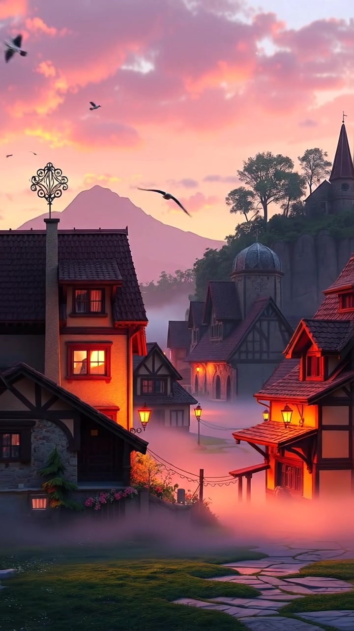 Morning in the Peaceful Indian Village (copy) (copy)