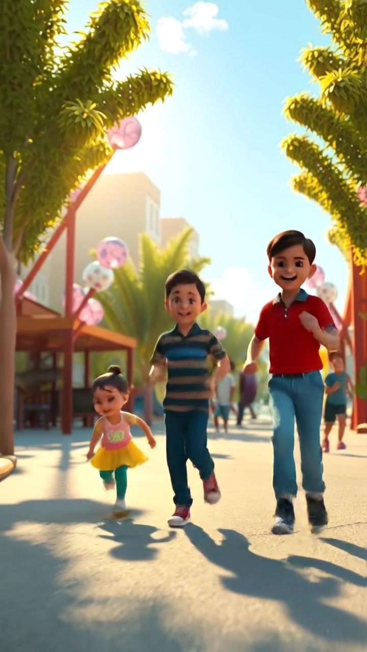 Children Dancing and Singing