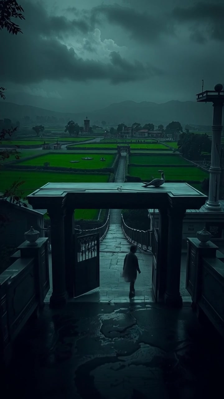 Storm Approaches the Village