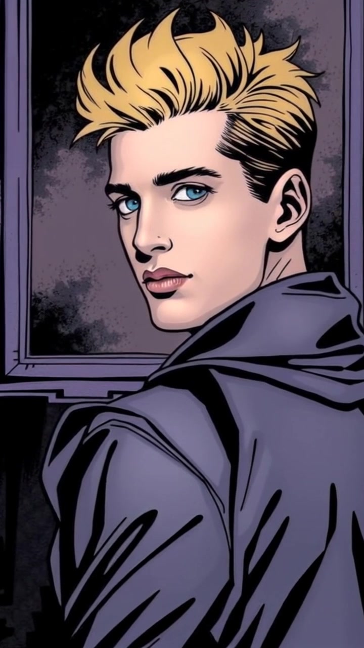 Subject: A person standing still in front of a mirror, gazing thoughtfully at their reflection. Scene: A softly lit, cozy room with warm colors that enhance the introspective mood. Motion: The camera slowly pushes in for a closeup, capturing the serene expression and subtle details of the room, surrounded by soft ambient light.