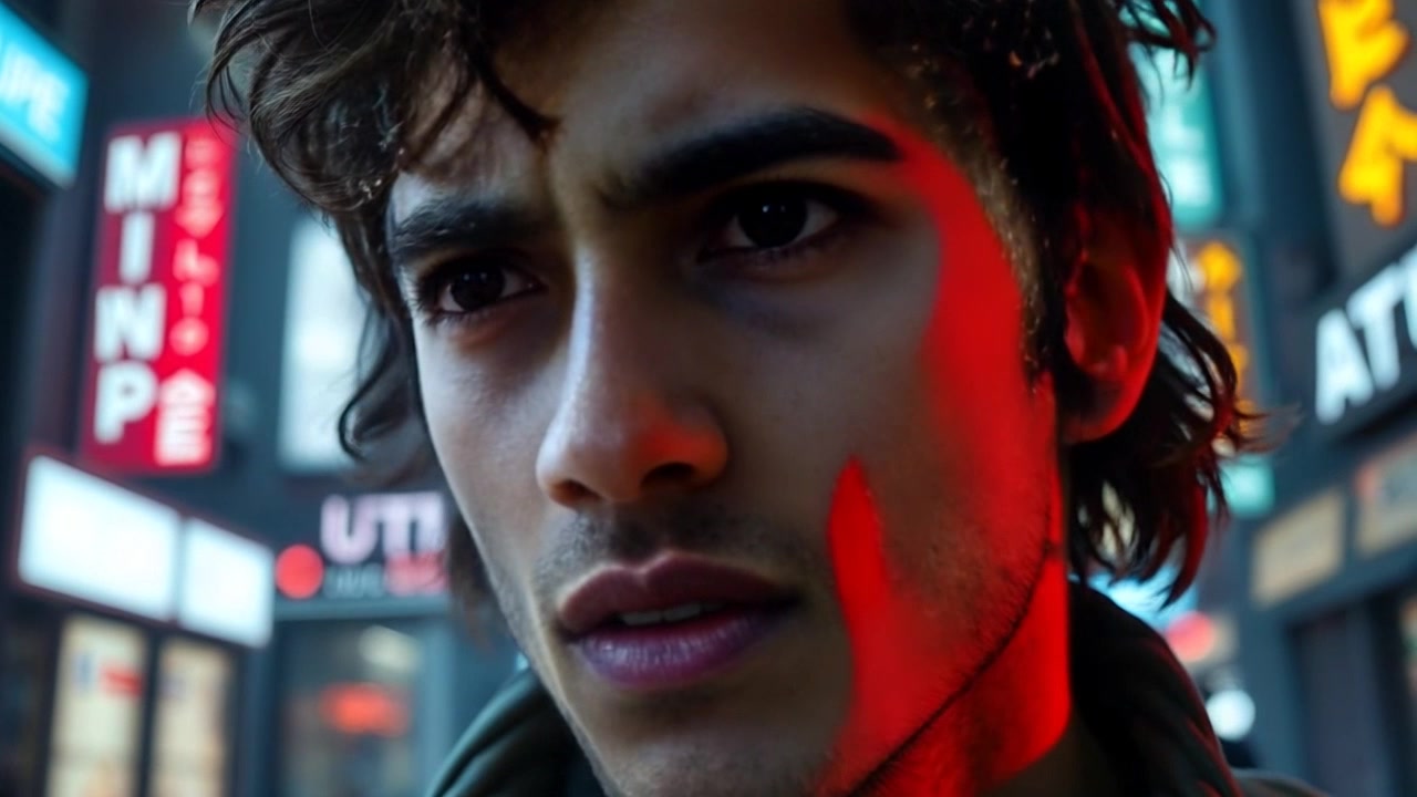 Subject: A person with a deeply concerned expression on their face. Scene: A close-up shot highlighting their intense gaze, framed with soft shadows that enhance the emotional weight. Style: Subdued lighting, evoking a tense atmosphere. Motion: Camera slowly pushes in to capture the subtle changes in facial expression, immersing the viewer in the moment of worry and intensity.