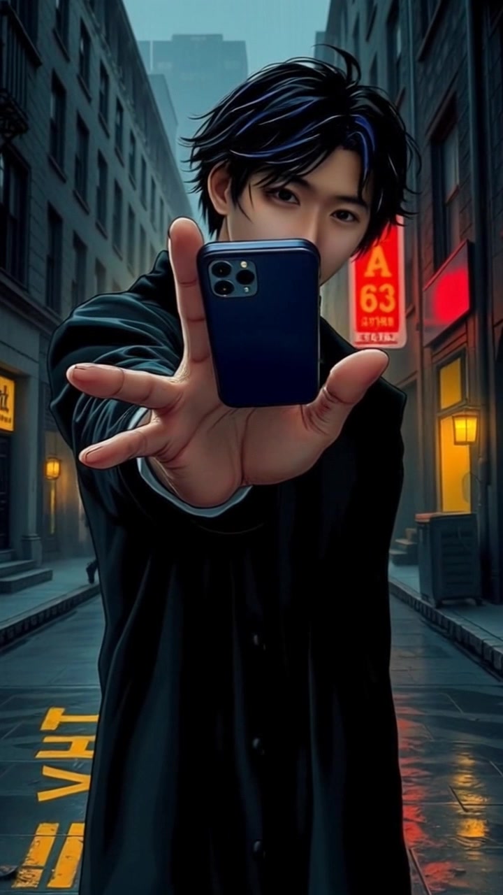 Subject: A hand reaching hesitantly towards a smartphone on a table. Subject movement: The hand moves slowly and cautiously as it approaches the phone, fingers hovering uncertainly above it. Scene: A close-up shot of a modern, minimalistic desk setting with soft, ambient lighting creating a subtle, introspective mood. Motion: The camera gently zooms in on the hand and phone, capturing the delicate tension in the moment. The lighting casts soft shadows, enhancing the atmosphere of contemplation.