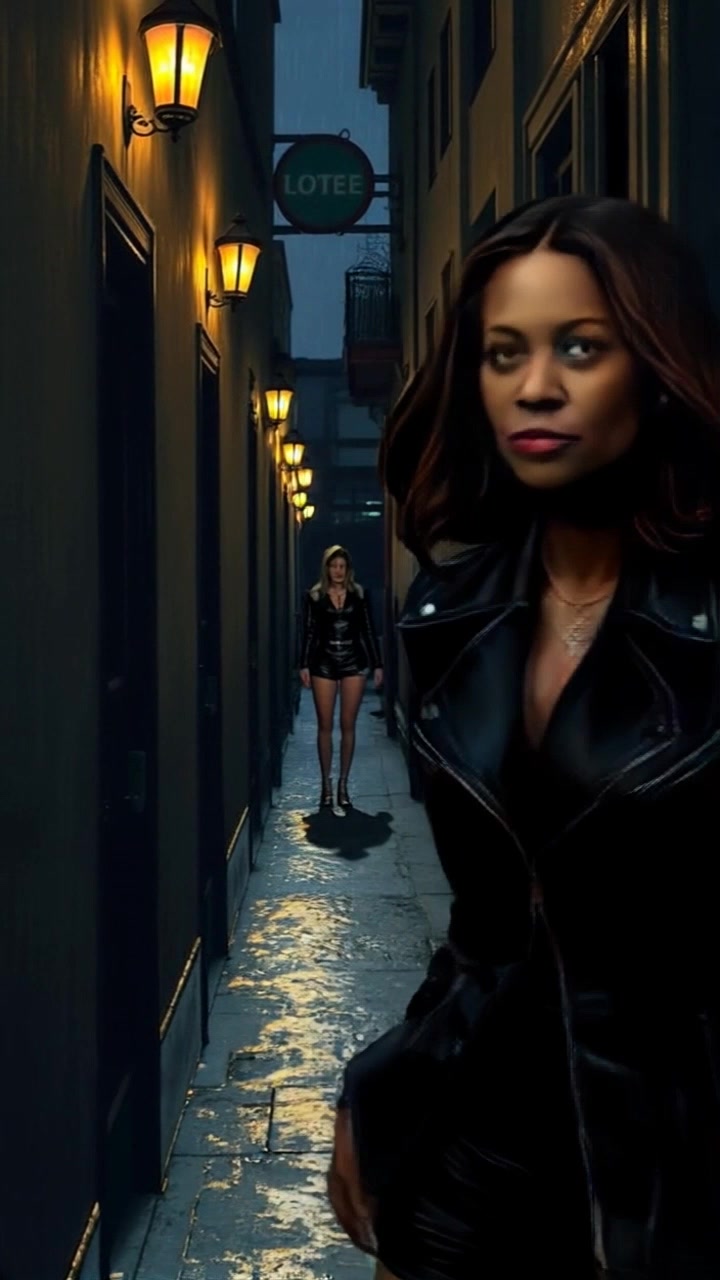 Subject: A sinister-looking figure with an eerie expression. Scene: A dimly lit, long hallway with dark shadows creeping along the walls. Lighting: Low ambient light with flickering overhead bulbs, adding tense shadows. Motion: The camera slowly dollies in towards the figure at the end of the hallway, creating a sense of suspense as the atmosphere thickens.