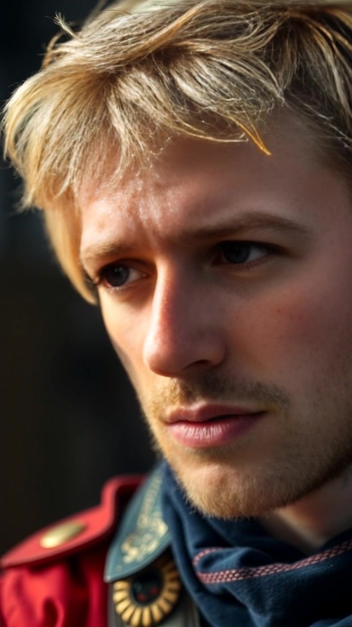 Subject: A close-up of Ryan's face displaying frustration. Subject movement: His brow furrows as he furiously contemplates a solution. Scene: Intimate setting, a dimly lit room filled with scattered notes and a flickering lamp in the background. Style: Soft, warm lighting highlighting the contours of his face while creating a moody atmosphere. Motion: The camera slowly zooms in on his expressive features, capturing the intensity of his emotions as the background fades slightly into a blur.