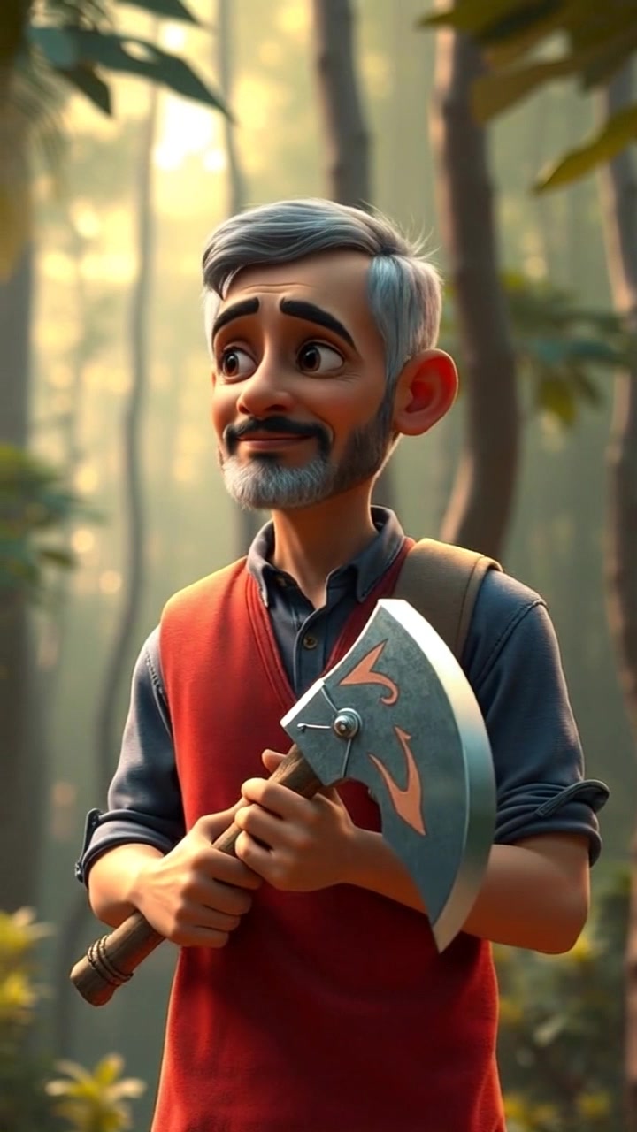 ईमानदारी का इनाम: लकड़हारे की कहानी