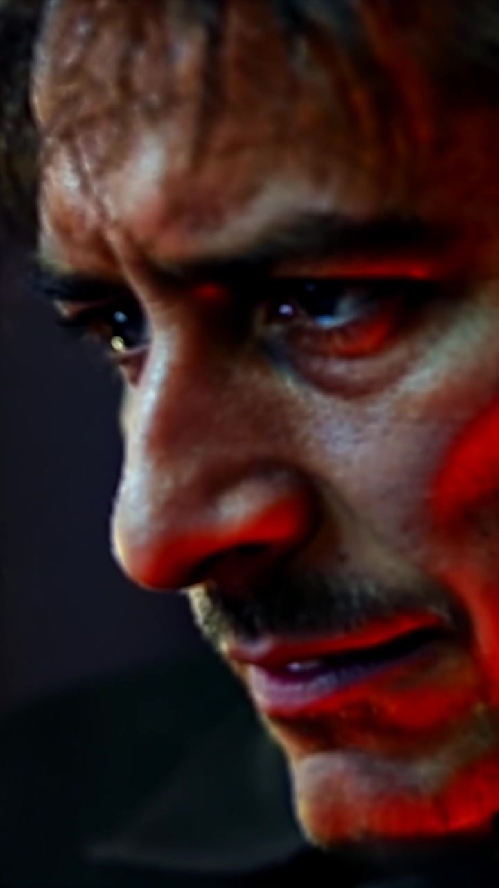 Subject: A person deep in thought with a contemplative expression. Scene: A close-up of the individual's face, illuminated by warm, soft lighting. Motion: The camera gently pushes in, accentuating the subtle changes in their expression, while the background remains softly blurred to enhance focus on the subject's emotions.