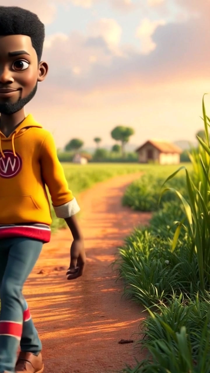 Chike Aids the Widow in the Nearby Village!