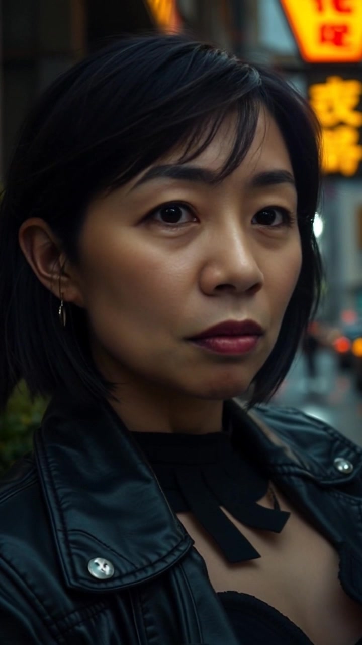 Subject: A focused individual with a warning expression in their eyes, gazing into the distance. Scene: A close-up of a thoughtful person in a dramatic setting, hinting at an impending challenge. Style: Soft lighting accentuates the facial features, creating a tense atmosphere. Motion: The camera gently pushes in for a more intimate view while capturing the subtle intensity in their expression, set against a blurry backdrop.