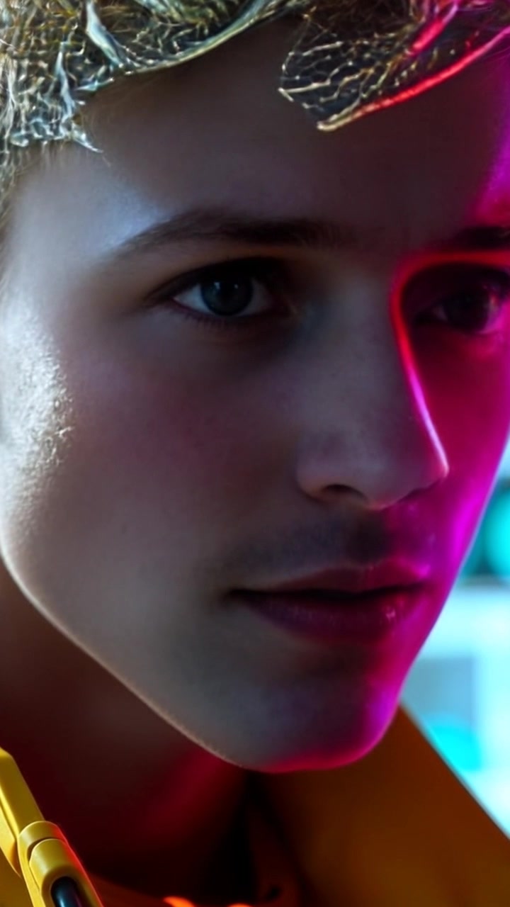 Scene: Close-up of a weary face, capturing a moment of vulnerability as he speaks softly, brow furrowed in deep thought. Style: Soft, diffused lighting creates a gentle, intimate atmosphere that accentuates the emotional weight of the moment. Motion: Camera slowly pushes in to emphasize the intensity of the expression, subtly blurring the background to deepen the viewer's focus on the subject's eyes and furrowed brow.