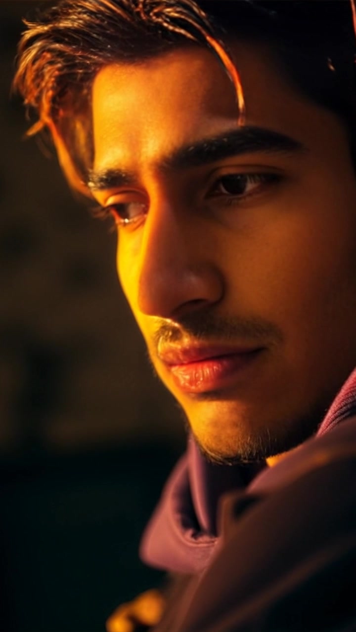 Subject: A young man named Arjun. Subject movement: Arjun slowly wakes up, his eyes fluttering open in response to the soft morning light streaming in. Scene: Close-up of Arjun's peaceful face as he lies in bed, surrounded by a cozy bedroom filled with gentle natural light. Style: Soft, warm morning light that creates a serene and inviting atmosphere. Motion: The camera gently pushes in closer to capture the subtle expressions of Arjun's face as he awakens, the surroundings gradually coming into focus.