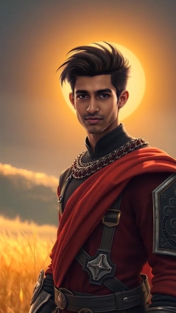 Subject: A person standing confidently in a vibrant sunlit field. Subject movement: The person turns slightly towards the camera with an inspiring smile, radiating determination. Scene: A bright, open field with wildflowers swaying gently in the breeze, under a clear blue sky. Style: Warm, natural daylight enhancing the colors of the field. Motion: Camera smoothly pushes in toward the person as they smile, capturing the serene yet empowering atmosphere.