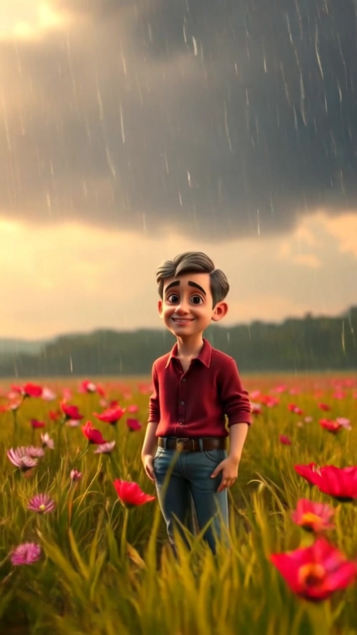 Magic of Rain: A Dance with Flowers!