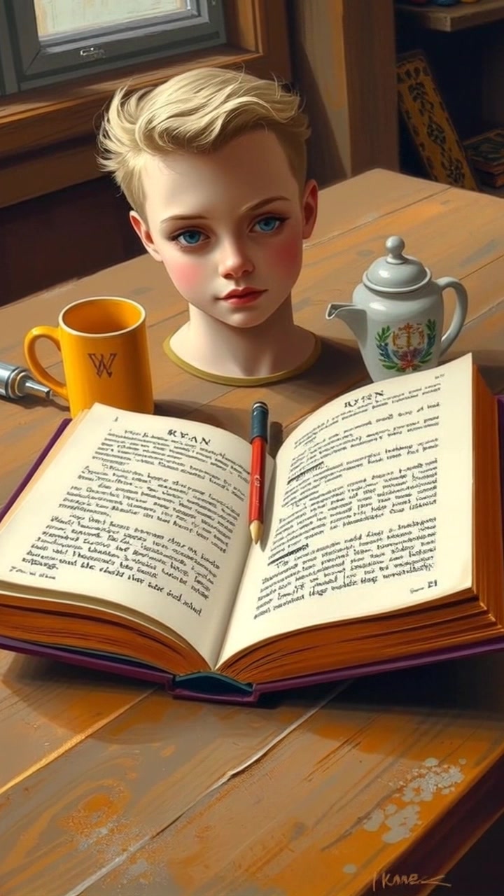 Scene: An open book resting on a rustic wooden table, the pages filled with intriguing facts. Style: Soft natural lighting illuminating the text with warm tones, creating an inviting atmosphere. Motion: The camera slowly pushes in for a close-up of the page, highlighting the details and the texture of the paper, while a gentle breeze causes the pages to flutter softly.