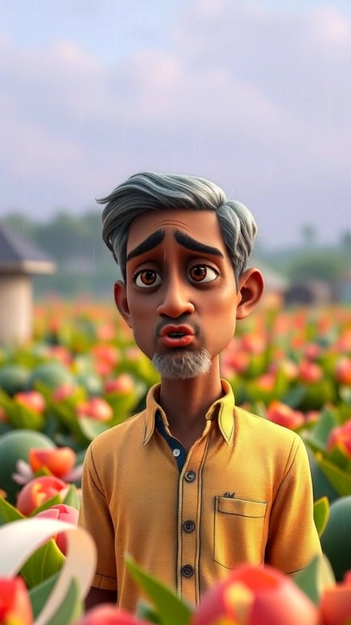 किसान की मेहनत और संतोष