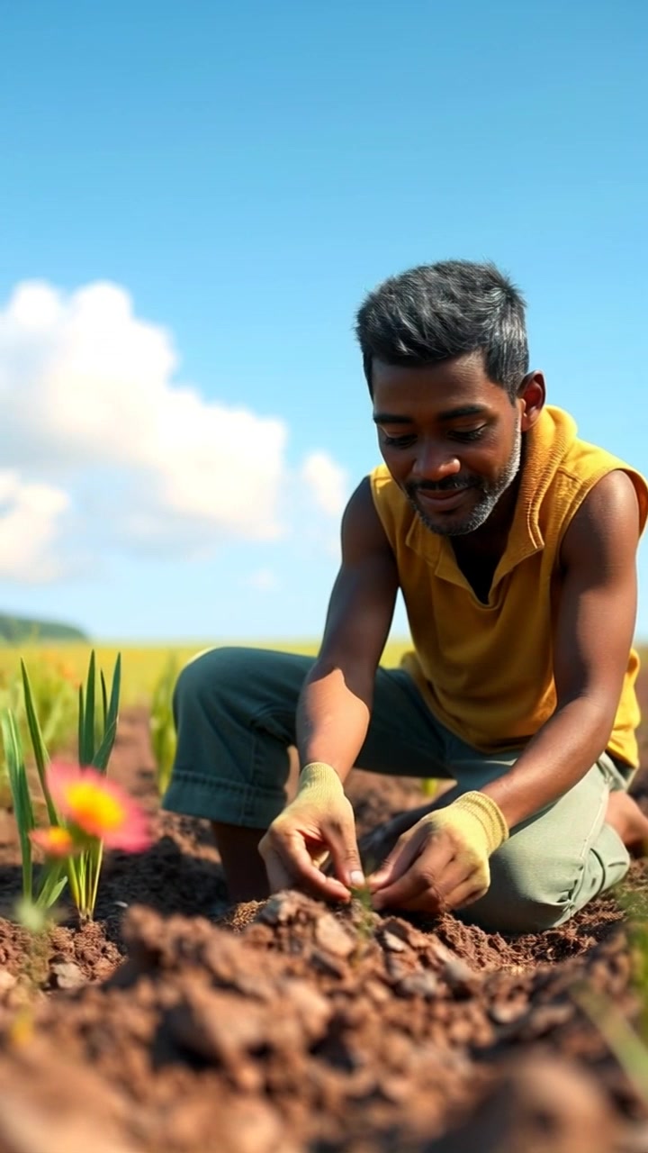The Kind Farmer and the Magical Rabbit