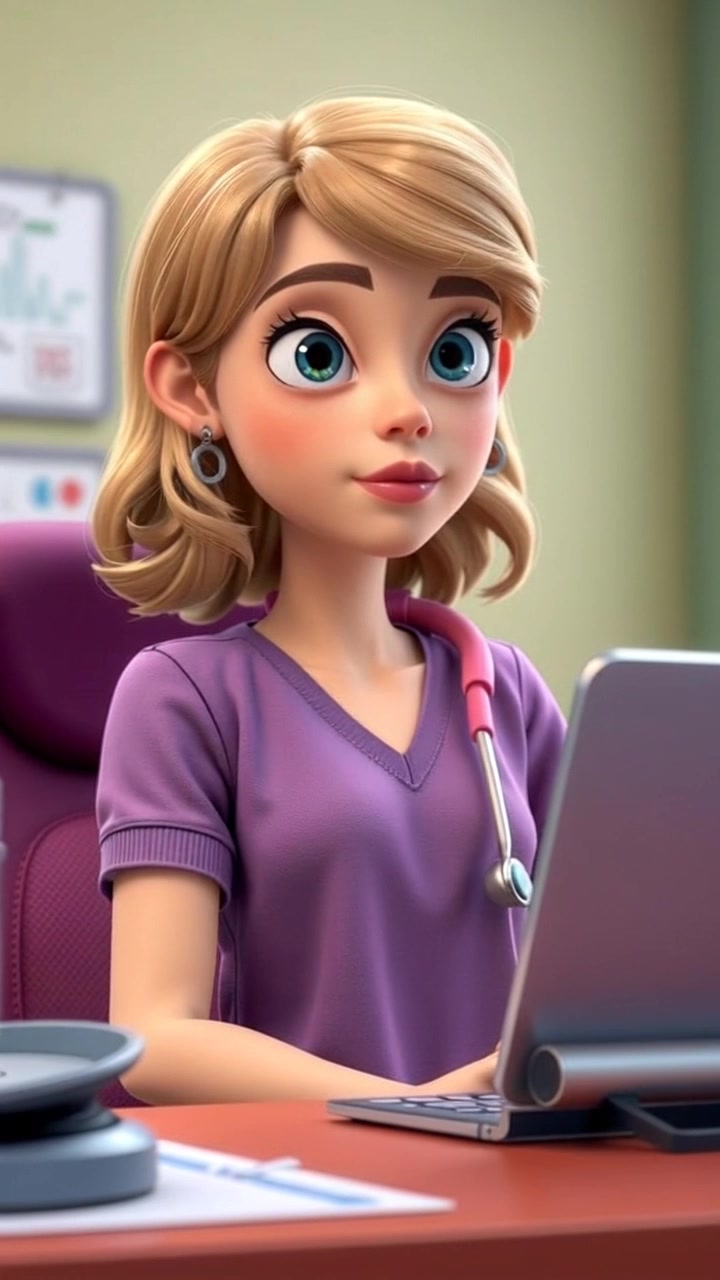 Baby Chatting with the Doctor