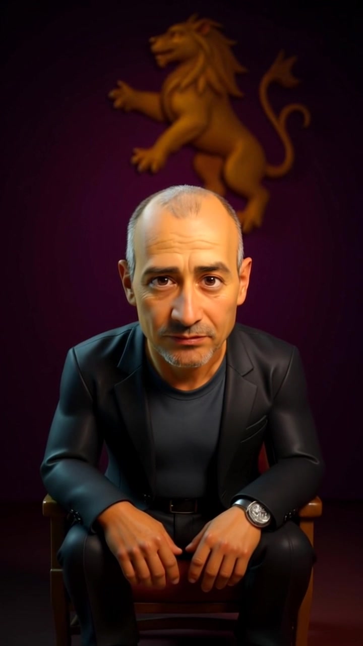 Subject: A person leaning forward with visible impatience. Subject movement: The subject shifts slightly as if adjusting position, subtly conveying tension and anticipation. Scene: A dimly lit room, shadows casting across the walls, creating an atmosphere of urgency. Style: Low-key lighting emphasizes the subject's furrowed brows, enhancing the emotional mood. Motion: The camera slowly zooms in on the subject's face, capturing each slight change in expression as the environment fades into the background.