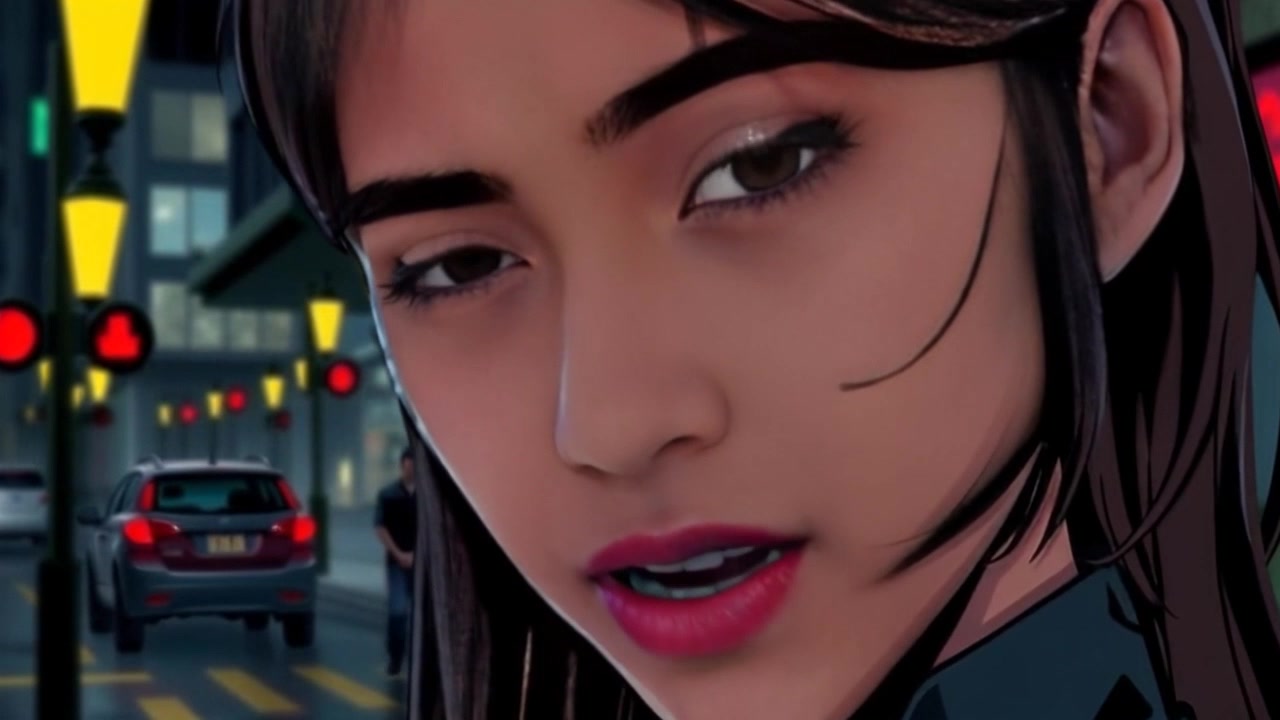 Subject: A woman expressing deep concern. Subject movement: Her lips tremble softly as she speaks, eyes wide and searching, conveying a sense of anxiety. Scene: Close-up shot of her worried face, capturing the nuances of her expression against a blurred, dark background. Style: Soft, diffused lighting accentuating her facial features, casting gentle shadows that enhance the mood. Motion: A slow, dramatic push-in towards her face, emphasizing her emotional state as the camera lingers on her eyes.