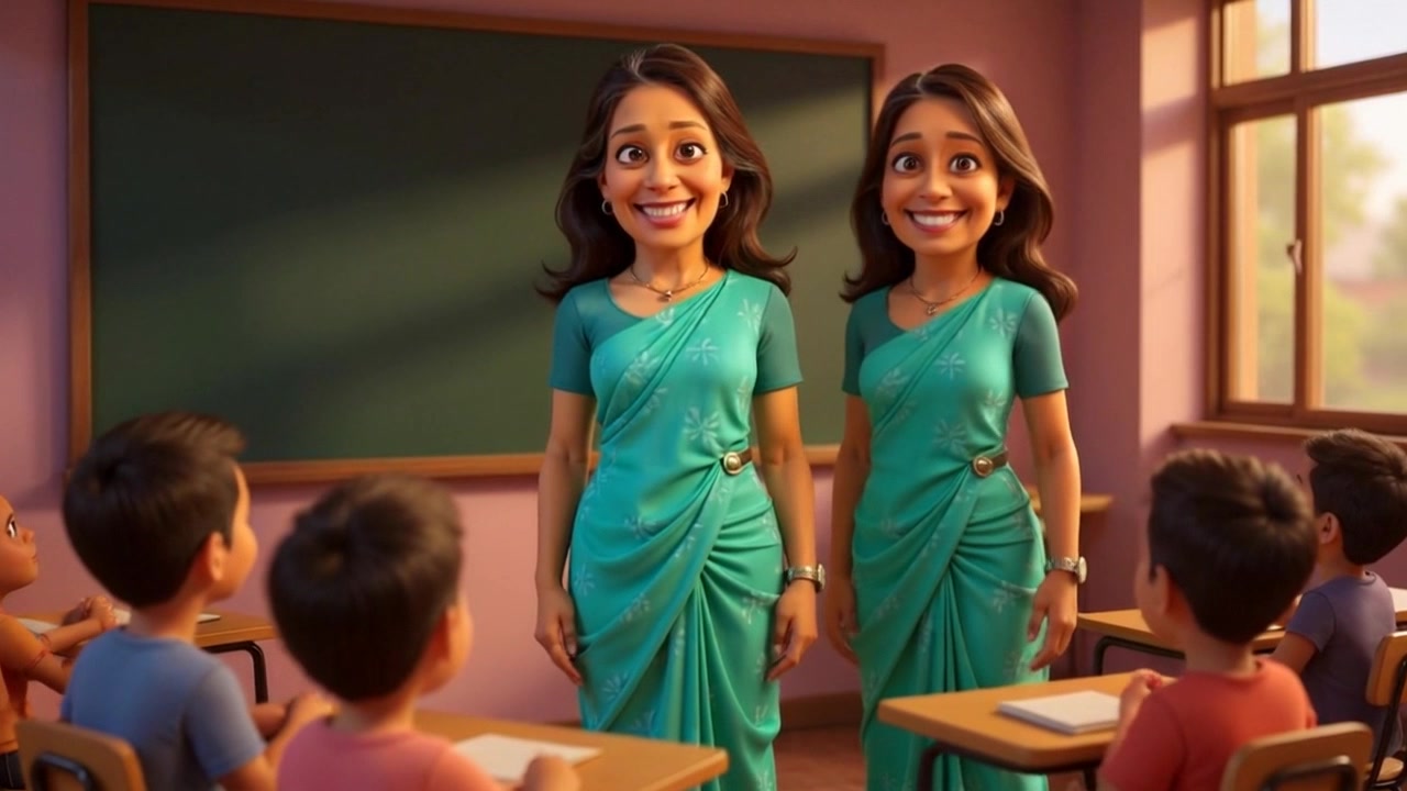 تفاعل الأطفال مع المعلمة حول موضوعات البيئة والحياة البرية