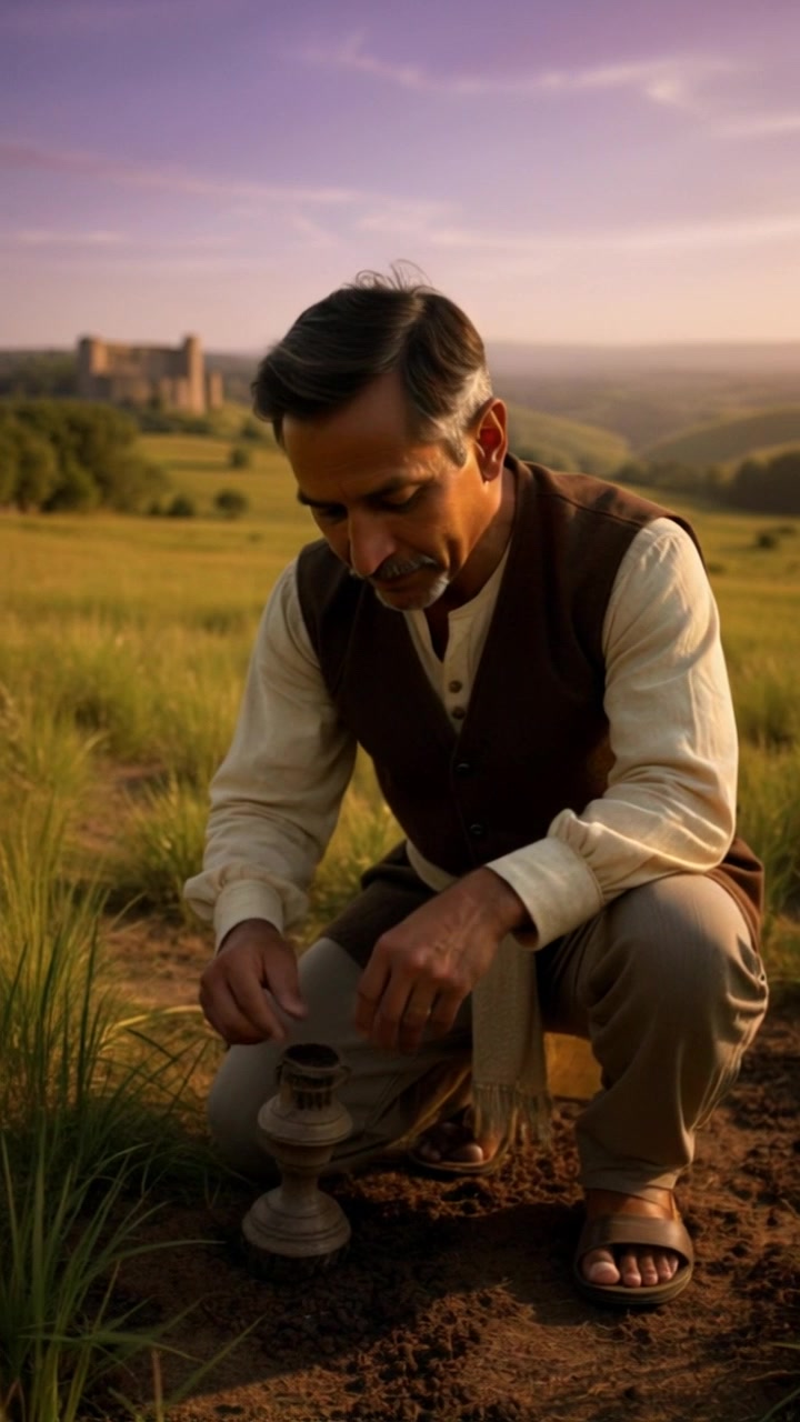 Scene: Close-up of hands planting seeds in rich, dark soil, surrounded by greenery that suggests new life. Style: Soft, natural lighting, reflecting the freshness of a morning garden. Motion: Camera zooms in slowly, focusing on the delicate movement of the hands as they work the soil, creating a serene and inviting atmosphere.