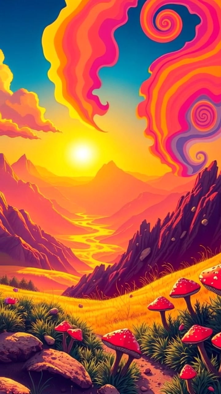 Scene: A serene landscape with a tranquil valley, bathed in warm light from a breathtaking sunrise. Style: The soft, inviting morning light creates a hopeful atmosphere, illuminating the lush greenery and distant mountains. Motion: The camera gently sweeps across the valley, gradually rising to reveal the full scope of the vibrant landscape as the sun ascends in the sky.