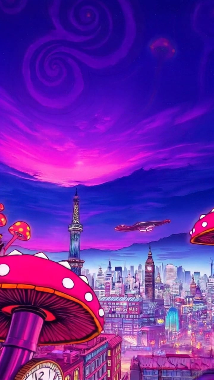 Scene: A bustling city skyline at twilight, with bright lights flickering on, exemplifying a vibrant atmosphere. Style: The city glows with a myriad of colors as the twilight sky transitions from deep blue to purple. Motion: The camera performs a dramatic sweeping shot, gliding over the skyline, capturing the enchanting glow of the city while showcasing the dynamic energy of urban life as it transitions into night.