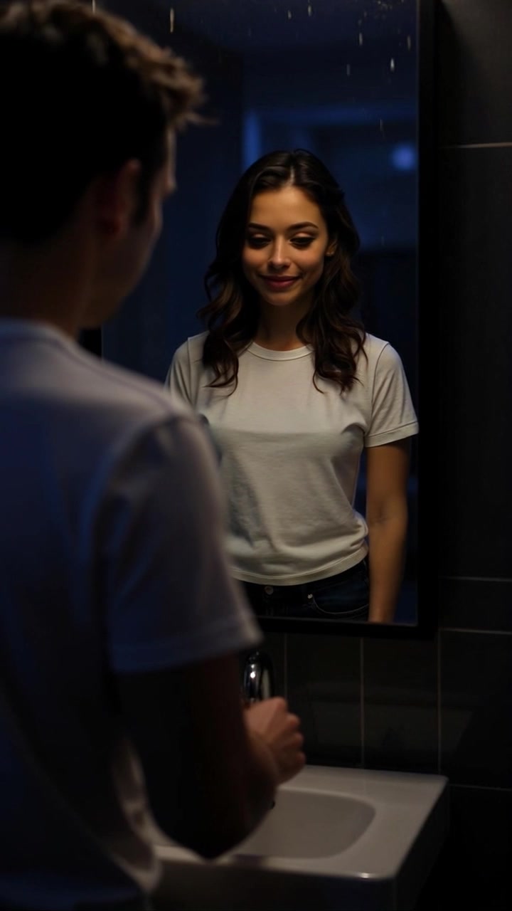 Subject: A character named Maya halts, looking intently at the viewer. Scene: The focus is on Maya's expressive face in a close-up shot, with a softly blurred background that highlights her features. Style: Soft, natural lighting creates a warm, engaging atmosphere. Motion: The camera slowly zooms in on Maya's face, capturing the subtle nuances of her expression as she connects with the audience.