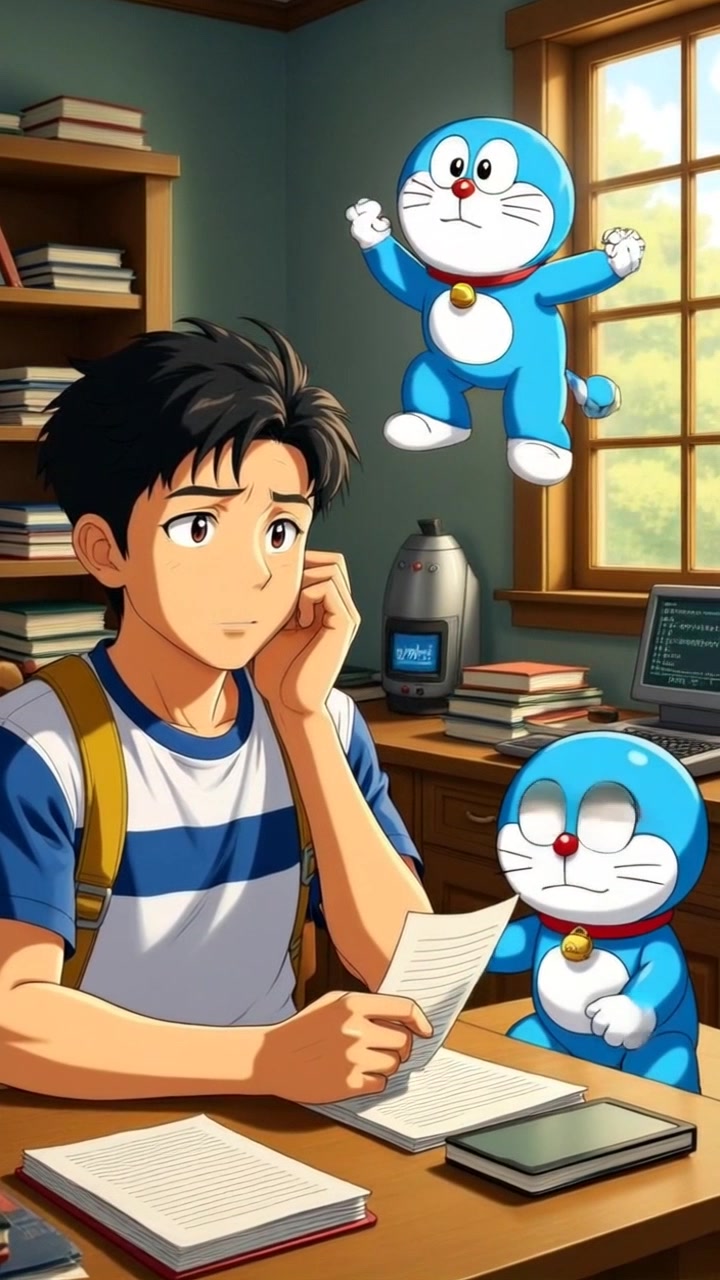 Doraemon and Nobita's Sky Adventure with Bamboo Copter